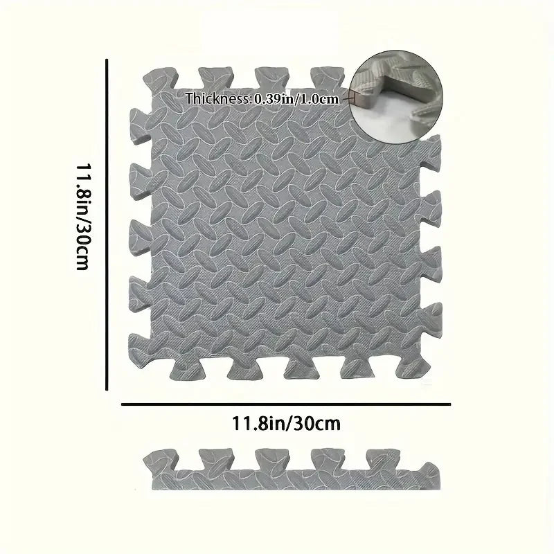 8/16 Pcs Foam Fitness Non Slip Yoga Mat Square Tiles -  Fitness Flooring -  Fitness Equipment Mat Suitable for Indoor Fitness