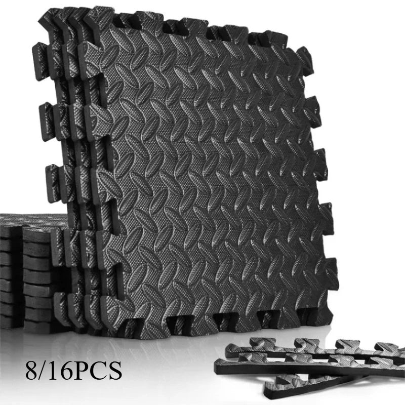 8/16 Pcs Foam Fitness Non Slip Yoga Mat Square Tiles -  Fitness Flooring -  Fitness Equipment Mat Suitable for Indoor Fitness