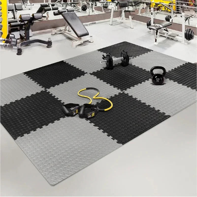 8/16 Pcs Foam Fitness Non Slip Yoga Mat Square Tiles -  Fitness Flooring -  Fitness Equipment Mat Suitable for Indoor Fitness