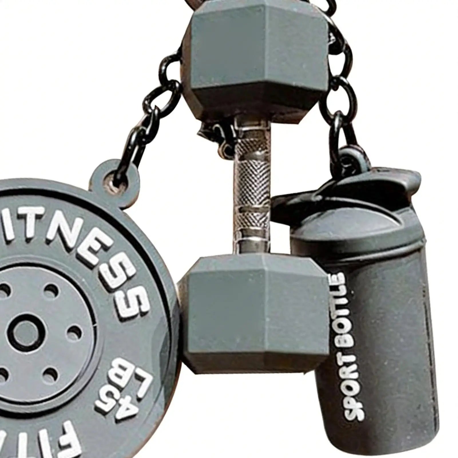 Fitness Keychain  Cute Dumbbell Keychain set Silicone Gym Keychain Motivational Gym Accessories Fitness Gifts for Fitness Bag